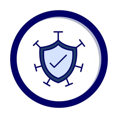 Koruma kalkanı ikonu vektör illüstrasyon tasarımı