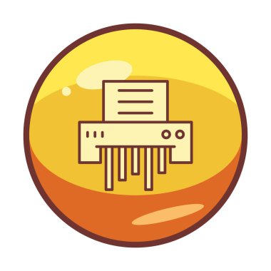 kağıt öğütücü makinenin vektör çizim