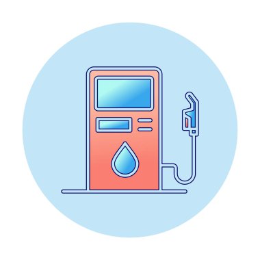 Yakıt İstasyonu simgesi taslak biçimi