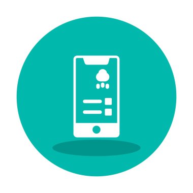 Telefon Hava Durumu Hava Durumu ikonu vektör illüstrasyon grafik tasarımı                                  