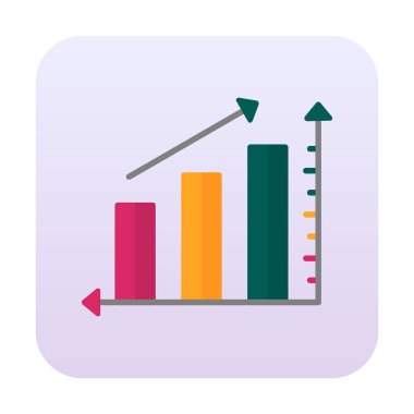 Grafik. Web simgesi basit illüstrasyon 