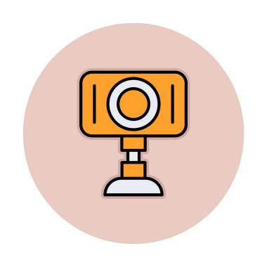 Web kamera simge vektör çizim