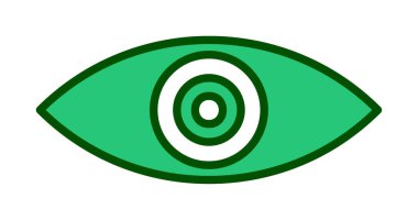 Göz simgesi, vektör illüstrasyon tasarımı 
