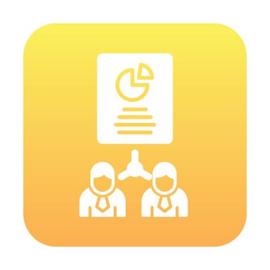 Work Distribution web icon, vector illustration 