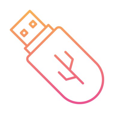 Web için usb flash simgesi.