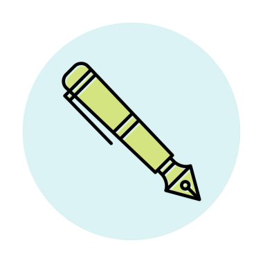 Dolma kalem simge vektör çizim