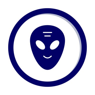 Sevimli uzaylı karakter Vektör illüstrasyonu