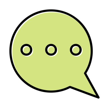 Konuşma baloncuklu mutlu çizgi film balonu