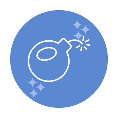 Bomba yassı ikon. vektör renk çizimi