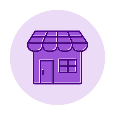 Dükkanı web simge vektör çizim