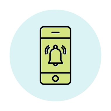 bildirim simgesi vektör illüstrasyonu. 