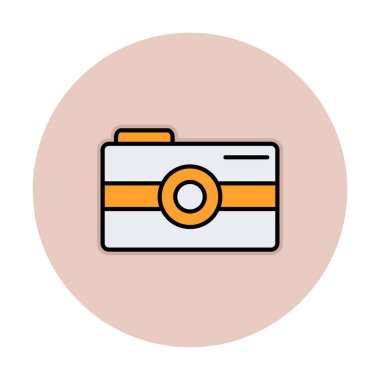 Kamera. Web simgesi basit illüstrasyon 