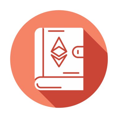 Kitap simgesi, vektör illüstrasyonunda ruhani işaret