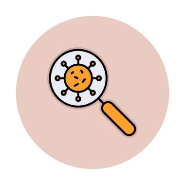 Virüs Arama Vektörü illüstrasyonu