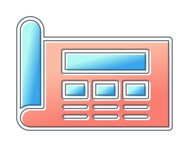 Şablon simgesi, vektör illüstrasyonu basit tasarım