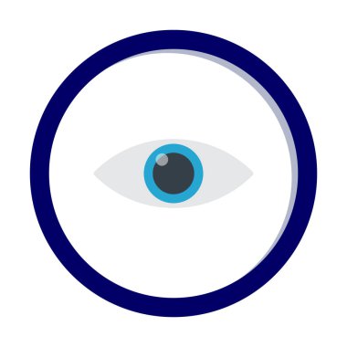 Göz simgesi, vektör illüstrasyon tasarımı 
