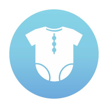 Bebek Kıyafeti Simgesi, Bebek Giysisi, Vektör İllüstrasyonu