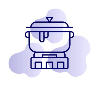 pişirme tencere vektör çizim