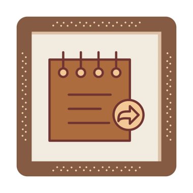 Notes web icon, vector illustration