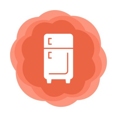 buzdolabı vektör simgesi çizelgesi çizimi