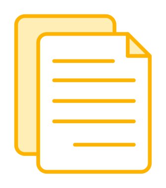 belge düz simgesi, vektör illüstrasyonu 