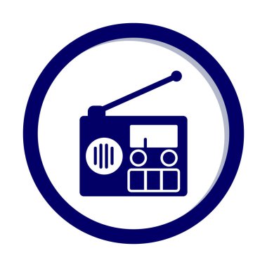  radyo simgesi vektör illüstrasyonu