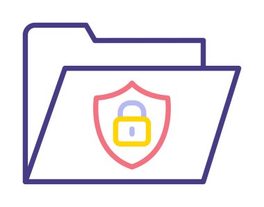 Güvenli dizin vektör çizimi