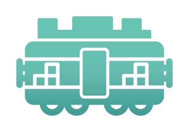 Tren kargosunun vektör çizimi