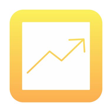 Basit iş ekonomisi grafik simgesi, vektör illüstrasyonu