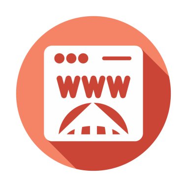 Basit web sitesi arayüzü simgesi, vektör illüstrasyonu