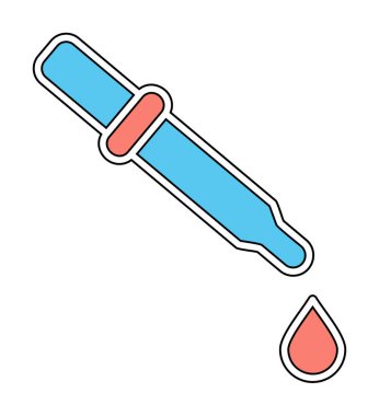 İlaç indirme çizgisi simgesi tasarım vektörü şablonu