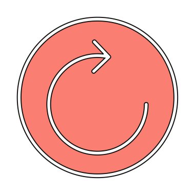 Modern simgenin vektör illüstrasyonu              