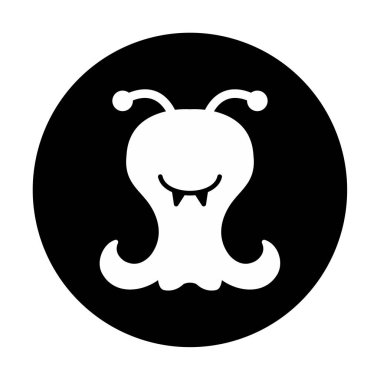 Sevimli uzaylı karakter Vektör illüstrasyonu