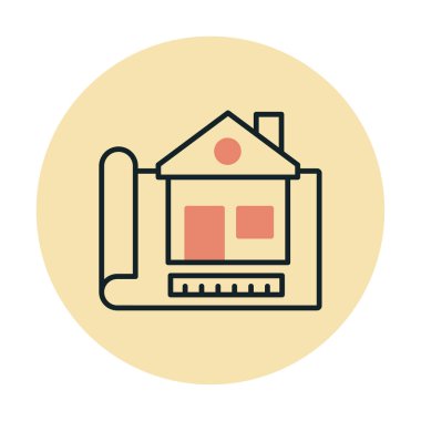 Vektör Yapı Çizim simgesi illüstrasyonu                                                    