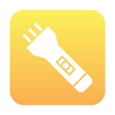 Seyahat fenerinin düz simgesi. Renkli vektör çizimi