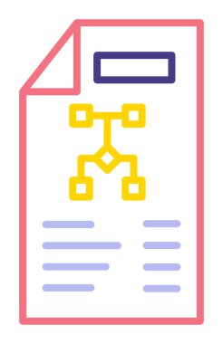 Dosya vektör simgesini çalıştır. Yazdırma, mobil ve web uygulamaları için kullanılabilir.