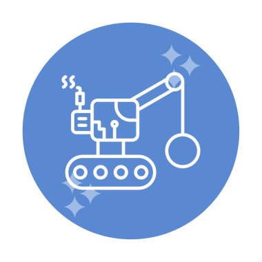 Wrecking Ball simgesi, vektör illüstrasyonu 