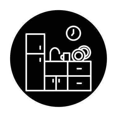 Mutfak simgesi vektör illüstrasyonu