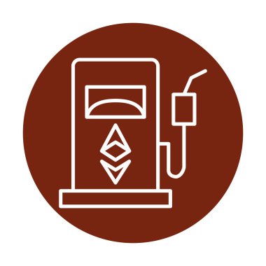 Yakıt istasyonu simgesi. özet yakıt istasyonu simgesi