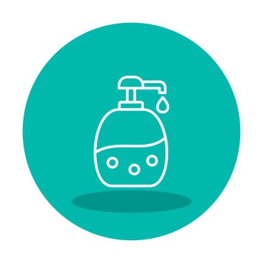 Bebek Şampuan ikonu vektör illüstrasyonu