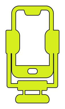 Vektör Smartphone Stand simgesi, basit vektör illüstrasyonu 