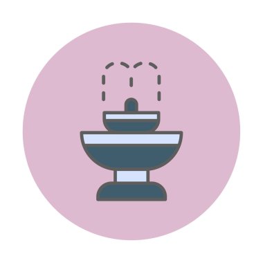 fıskiye ikonu vektör illüstrasyonu