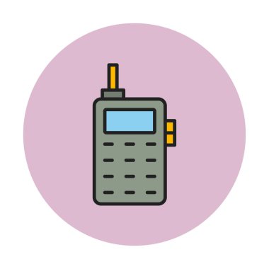 eski telefon simgesini, vektör çizim