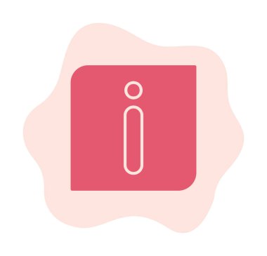 bilgi simgesi. bu daire beyaz bir arkaplanda izole edilmiş 