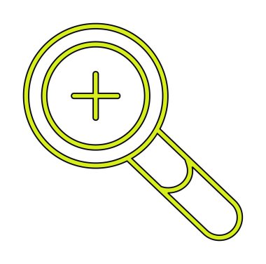 yakınlaştırma simgesi, vektör illüstrasyonu basit tasarım