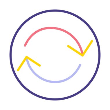 Modern simgenin vektör illüstrasyonu              