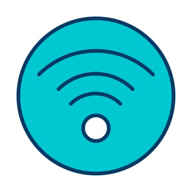 wifi simgesi, vektör illüstrasyonu basit tasarım