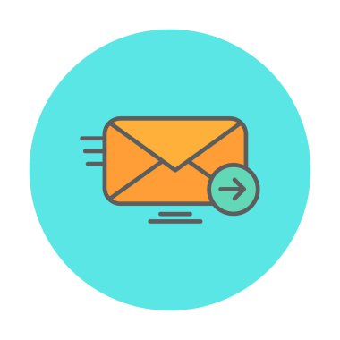 zarf, posta simgesi vektör illüstrasyonu