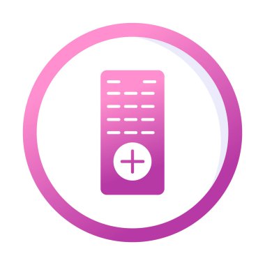 Uzaktan Denetim simgesi, vektör illüstrasyonu 