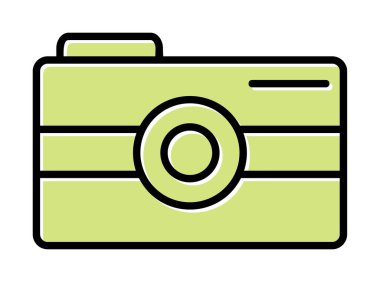 Kamera. Web simgesi basit illüstrasyon 